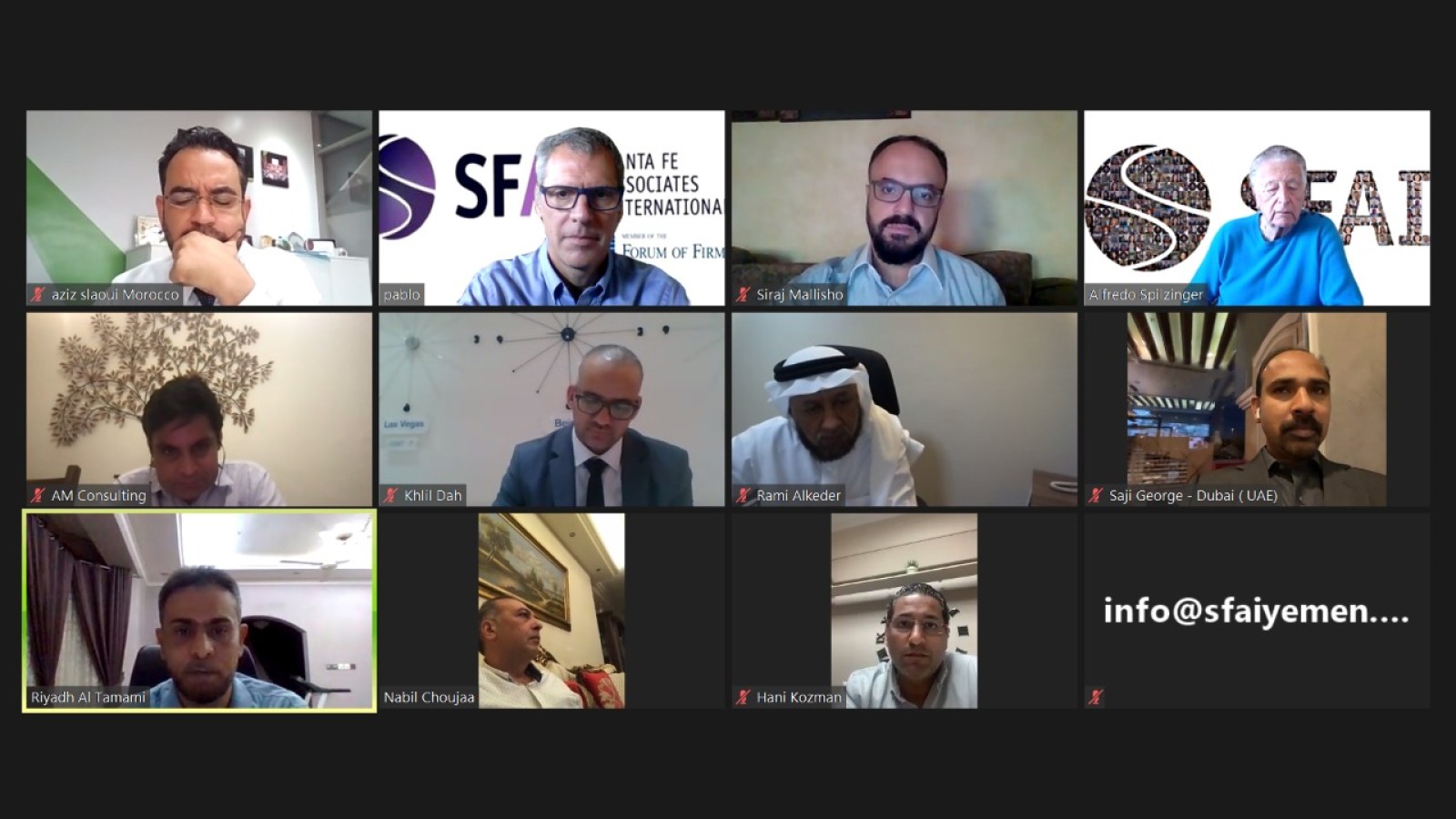 اجتماع سفاي عن بعد